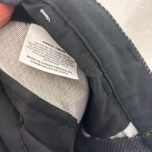 Nike Dri-Fit Black & Grey Zig Zag Patterned Golf Performance Pants - Picture 7 of 7